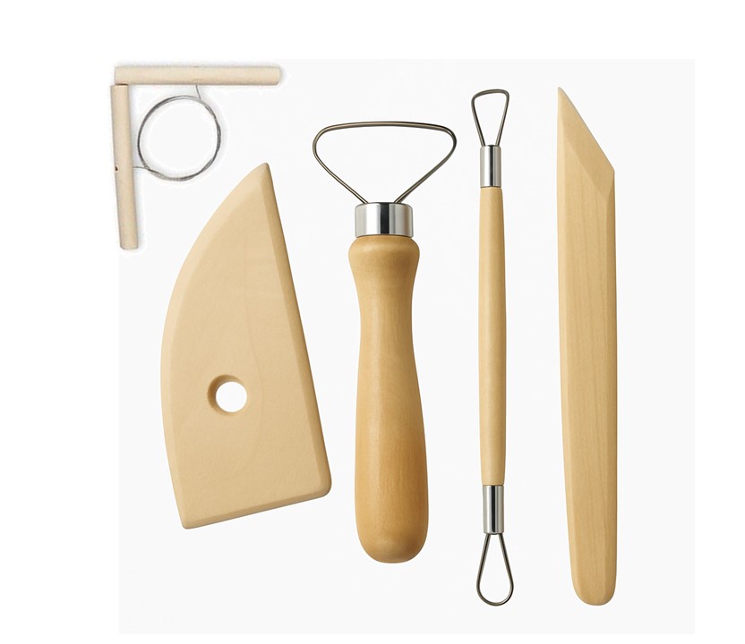 SET 5 HERRAMINTAS CERAMICA ARCILLA