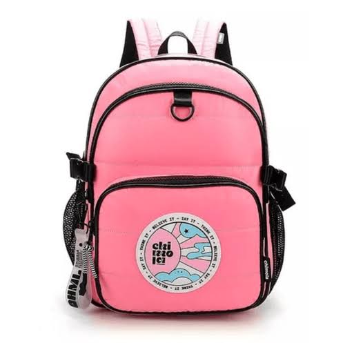MOCHILA CHIMOLA 17" PUFFER PINK