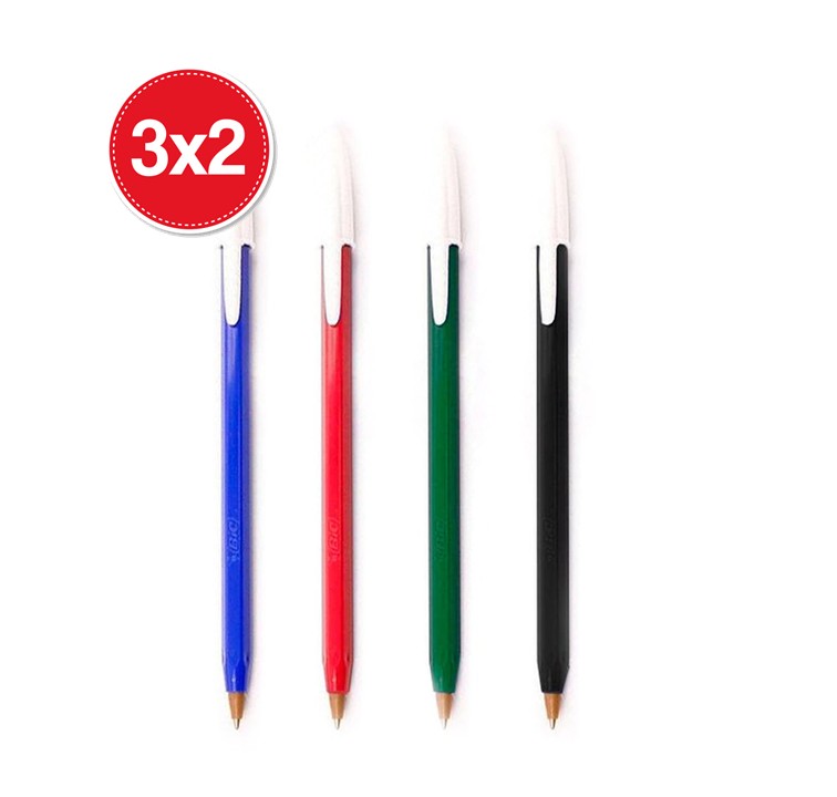 PROMO 3 BOLIGRAFOS BIC OPACO T/MEDIO