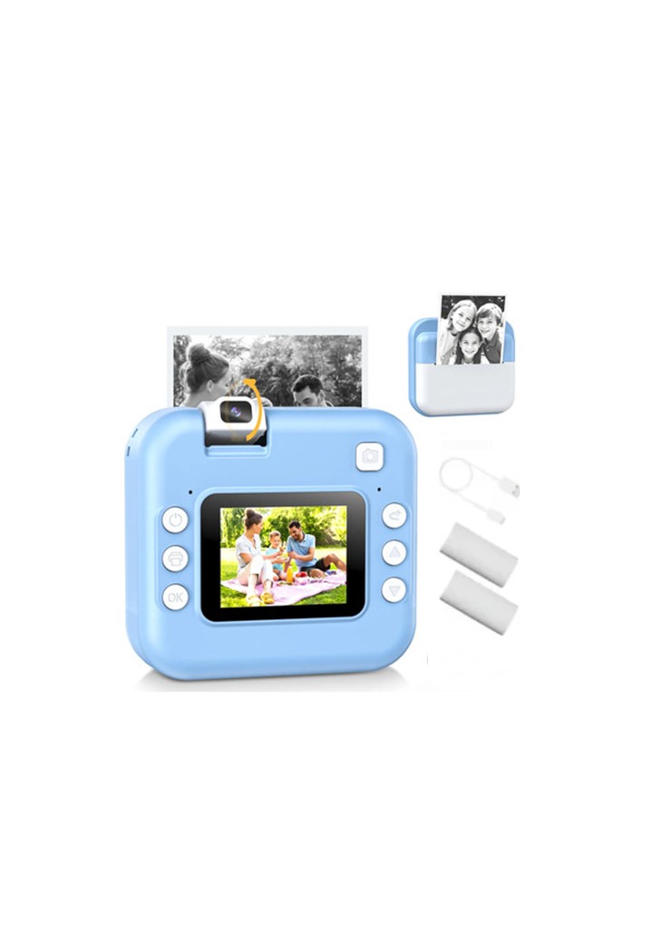 CAMARA DIGITAL CON IMPRESORA CELESTE