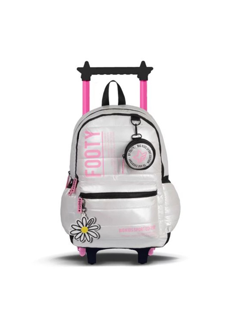 MOCHILA FOOTY 18" C/CARRO MARGARITA METALIZADA