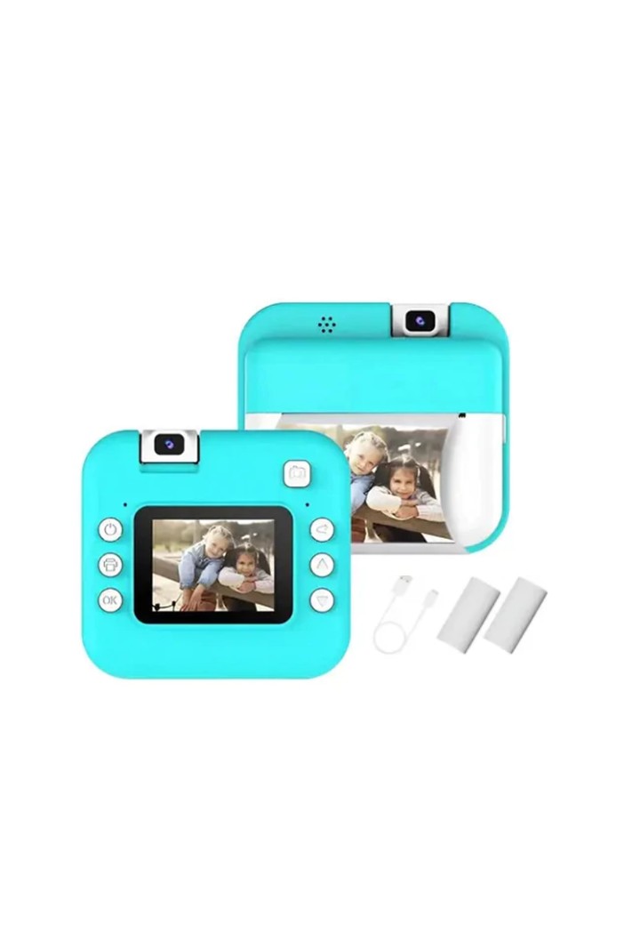 CAMARA DIGITAL CON IMPRESORA VERDE