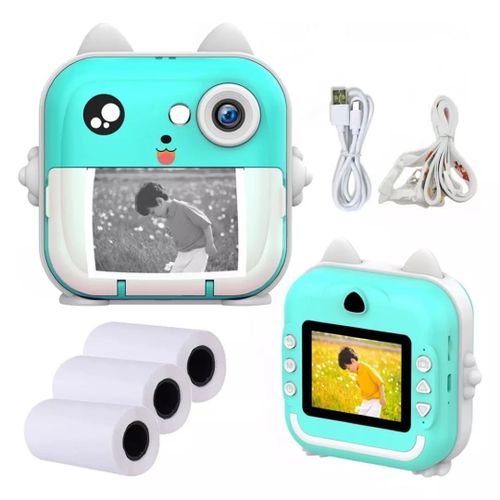 CAMARA DIGITAL CON IMPRESORA VERDE