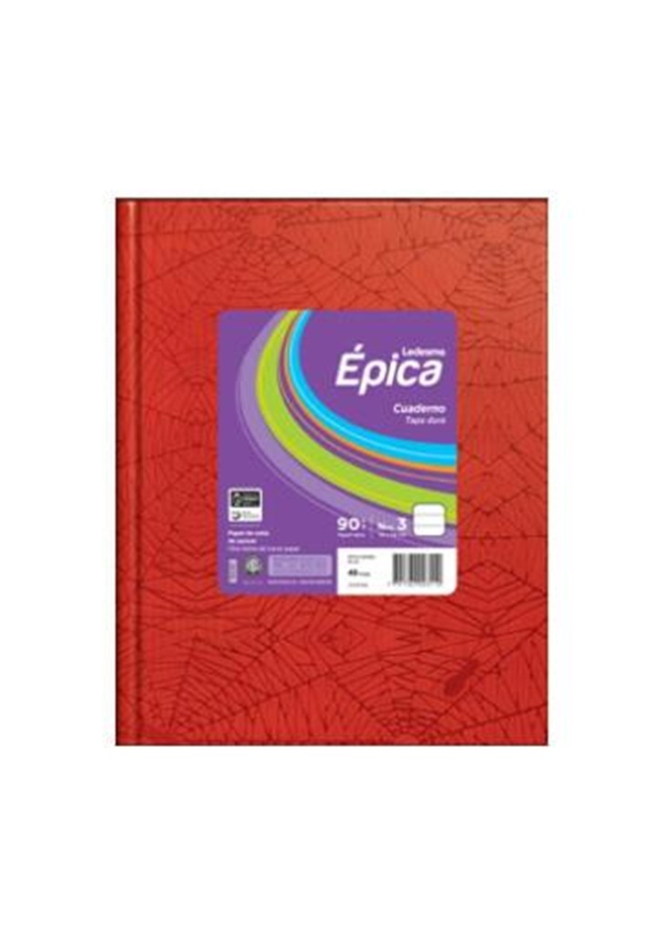 CUADERNO EPICA Nº3 ROJO X 48 HJ RAYADO
