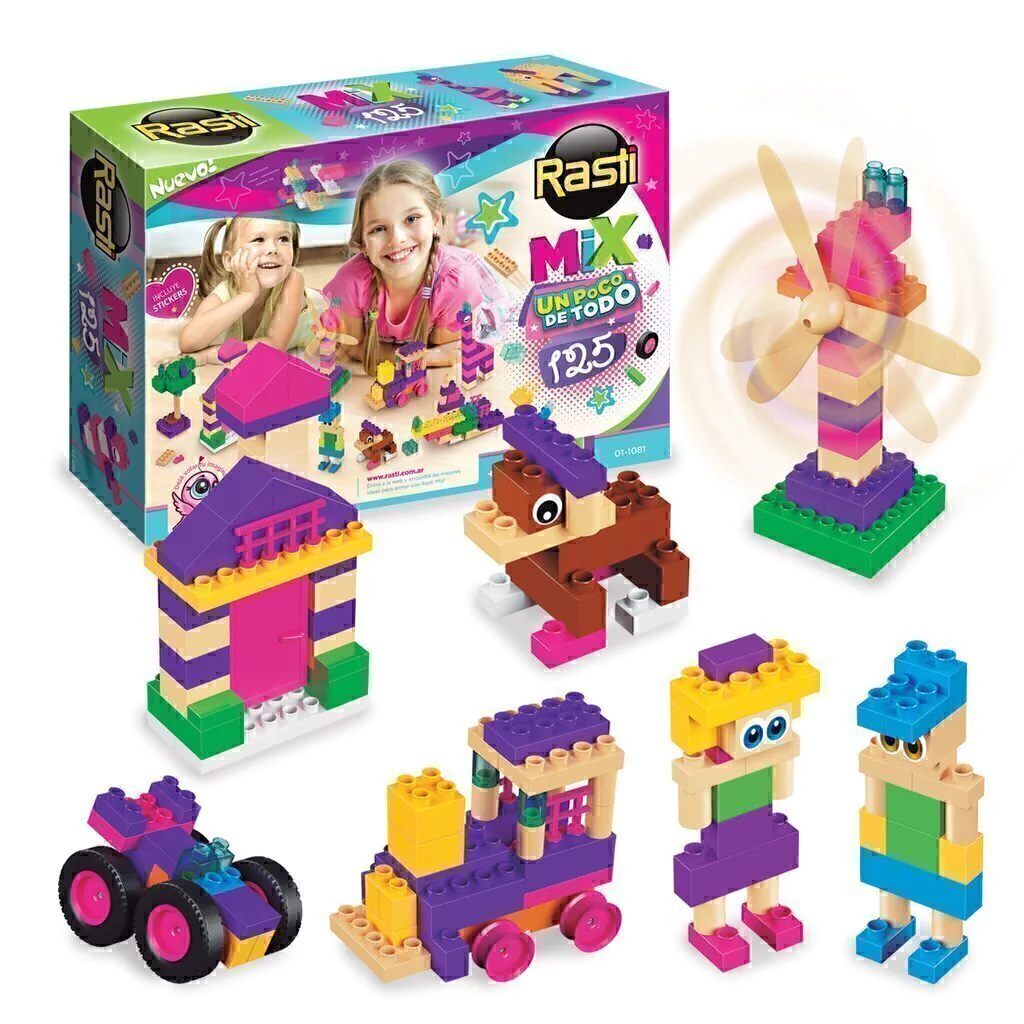 BLOQUES MIX 125 piezas