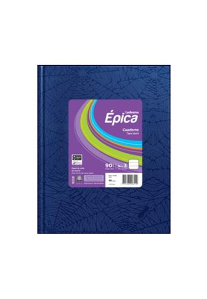 CUADERNO EPICA Nº3 AZUL X 48 HJ RAYADO