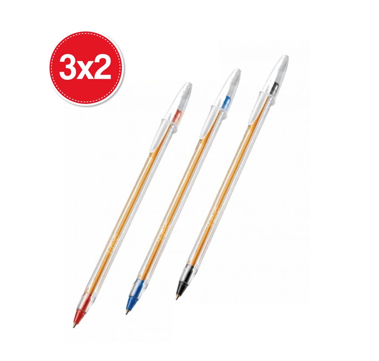 PROMO 3 BOLIGRAFOS BIC CRISTAL T/FINO